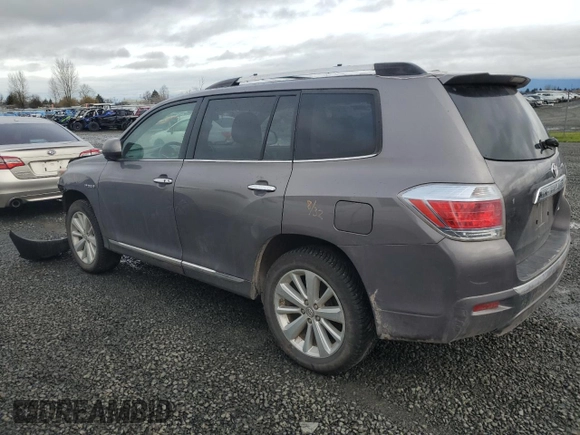 2012 Toyota Highlander Hybrid Limited with VIN JTEDC3EH9C2006831, listed as a Copart auction lot 82514713 with 179,737 mi miles and Salvage Title. Bid and sale history available at carsss.com. Image 2.