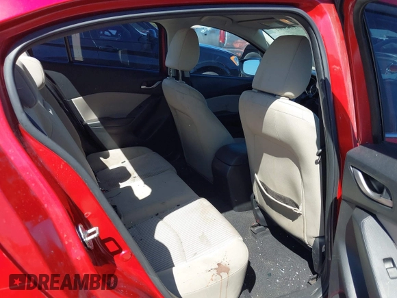 2016 Mazda Mazda3 i Sport with VIN JM1BM1U71G1345696, listed as a IAAI auction lot 41845701 with 141,646 mi miles. Bid and sale history available at carsss.com. Image 8.