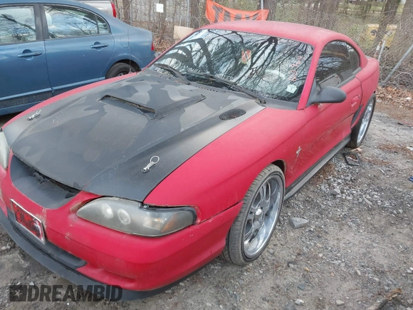 1995 Ford Mustang with VIN 1FALP4043SF160964, listed as a IAAI auction lot 41842585 with 221,359 mi miles. Bid and sale history available at carsss.com. Image 2.