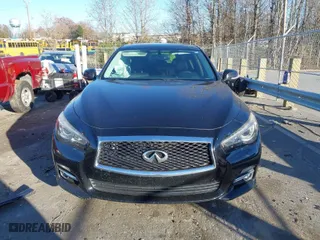 2015 Infiniti Q50 Premium with VIN JN1BV7ARXFM421891, listed as a IAAI auction lot 40998180 with 158,272 mi miles. Bid and sale history available at carsss.com. Image 12.