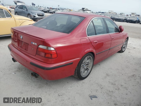 2000 BMW M5 z VIN WBSDE9345YBZ94093, wystawiony jako Copart lot #74606874 z przebiegiem Nie podano mil oraz Nie do naprawy • Non repairable. Historia ofert i sprzedaży dostępna na DreamBid. Obrazek 3.