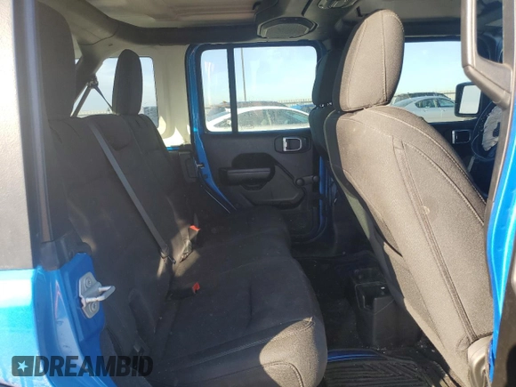 2022 Jeep Wrangler Unlimited Sport with VIN 1C4HJXDN8NW173946, listed as a Copart auction lot 89025355 with Not Provided miles and Salvage Title. Bid and sale history available at DreamBid. Image 11.
