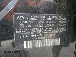 2016 Hyundai Elantra SE с VIN KMHDH4AE8GU646039, выставлен на аукционе Copart как лот 57899785 с пробегом 67 447 миль миль и Списание • Salvage title. История ставок и продаж доступна на DreamBid. Изображение 12.