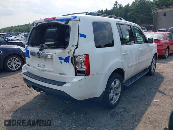 2013 Honda Pilot EX-L with VIN 5FNYF4H63DB077552, listed as a IAAI auction lot 42483801 with 218,823 mi miles and . Bid and sale history available at DreamBid. Image 4.
