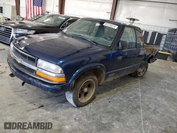 2000 Chevrolet S-10 LS with VIN 1GCCS195XYK234688, listed as a Copart auction lot 87216574 with Not Provided miles and Salvage Title. Bid and sale history available at DreamBid. Image 1.