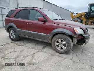 2006 Kia Sorento LX with VIN KNDJD733165550228, listed as a Copart auction lot 87581895 with 189,561 mi miles and Salvage Title. Bid and sale history available at DreamBid. Image 4.