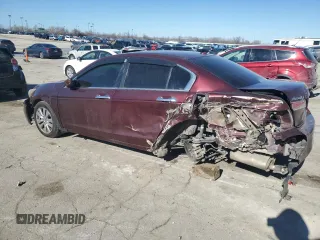 2011 Honda Accord EX-L with VIN 1HGCP3F80BA012686, listed as a Copart auction lot 46676035 with 111,022 mi miles and Salvage title. Bid and sale history available at DreamBid. Image 2.