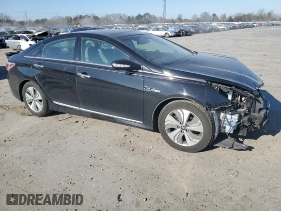 2014 Hyundai Sonata Hybrid Limited with VIN KMHEC4A47EA111129, listed as a Copart auction lot 47437535 with 118,070 mi miles and Clean Title. Bid and sale history available at carsss.com. Image 4.