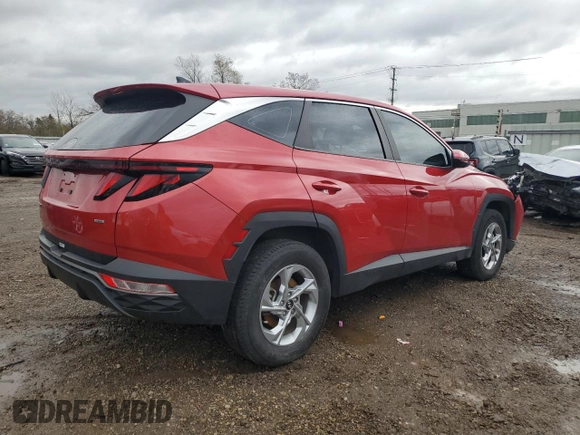 2022 Hyundai Tucson SE with VIN 5NMJACAE2NH062908, listed as a Copart auction lot 81421444 with 36,284 mi miles and Salvage Title. Bid and sale history available at carsss.com. Image 3.