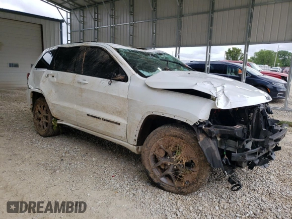 2021 Jeep Grand Cherokee 80th Anniversary with VIN 1C4RJFBG2MC677900, listed as a Copart auction lot 55799815 with 35,118 mi miles and Salvage title. Bid and sale history available at DreamBid. Image 4.