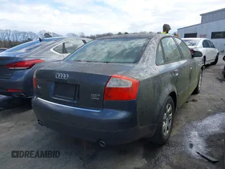 2002 Audi A4 1.8T with VIN WAULC68E22A308336, listed as a IAAI auction lot 41783633 with 1 mi miles. Bid and sale history available at carsss.com. Image 4.