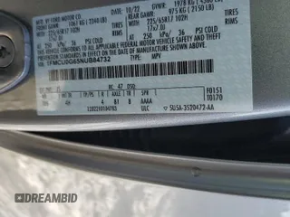 2022 Ford Escape SE z VIN 1FMCU0G65NUB84732, wystawiony jako Copart lot #45324985 z przebiegiem 30 812 mil mil oraz Szkoda całkowita • Salvage title. Historia ofert i sprzedaży dostępna na DreamBid. Obrazek 15.