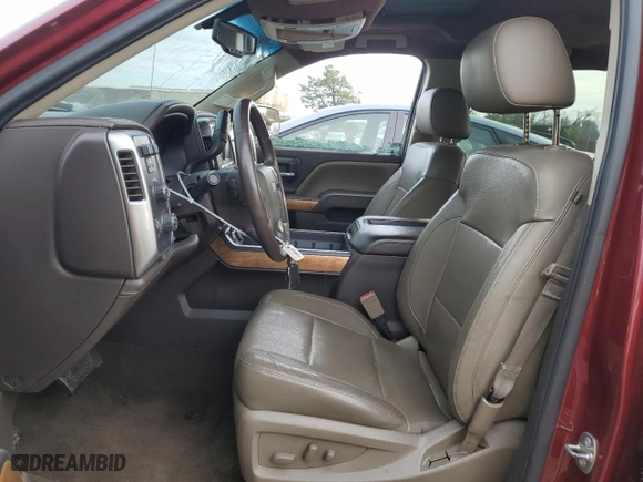 2015 Chevrolet Silverado 1500 LTZ with VIN 3GCUKSEC2FG350230, listed as a Copart auction lot 42258115 with 117,353 mi miles and Salvage Title. Bid and sale history available at carsss.com. Image 7.