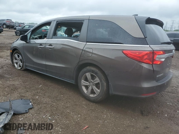 2020 Honda Odyssey EX with VIN 5FNRL6H5XLB032588, listed as a Copart auction lot 59366995 with 86,982 mi miles and Salvage title. Bid and sale history available at DreamBid. Image 2.