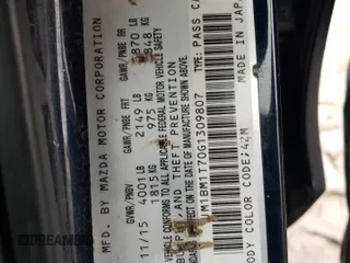2016 Mazda 3 i Sport with VIN JM1BM1T70G1309807, listed as a Copart auction lot 47863765 with 195,799 mi miles and Salvage Title. Bid and sale history available at DreamBid. Image 12.