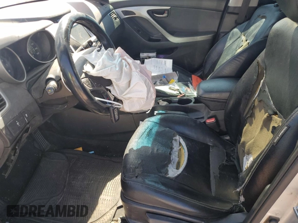 2011 Hyundai Elantra Limited z VIN KMHDH4AE0BU157675, wystawiony jako Copart lot #55304435 z przebiegiem Nie podano mil oraz Szkoda całkowita • Salvage title. Historia ofert i sprzedaży dostępna na DreamBid. Obrazek 7.