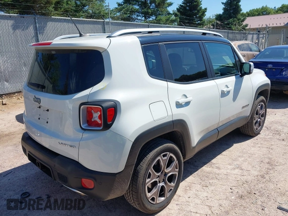 2017 Jeep Renegade Limited z VIN ZACCJBDBXHPG41356, wystawiony jako IAAI lot #42645193 z przebiegiem 64 462 mil mil oraz . Historia ofert i sprzedaży dostępna na DreamBid. Obrazek 4.