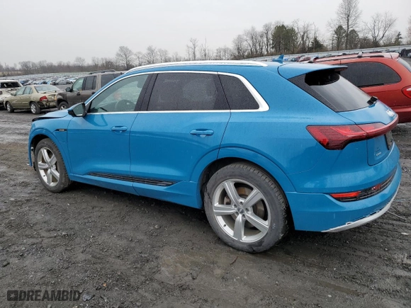2019 Audi e-tron Premium Plus with VIN WA1LABGE3KB011535, listed as a Copart auction lot 45188843 with 19,465 mi miles. Bid and sale history available at carsss.com. Image 2.