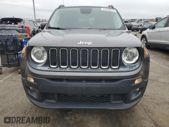 2017 Jeep Renegade Latitude with VIN ZACCJBBB1HPF66713, listed as a Copart auction lot 51948275 with 63,091 mi miles and Salvage Title. Bid and sale history available at carsss.com. Image 5.