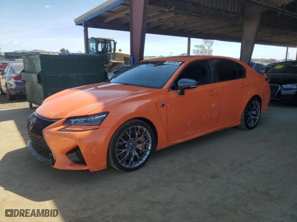 2017 Lexus GS F with VIN JTHBP1BL4HA002372, listed as a Copart auction lot 50049825 with 83,278 mi miles and Salvage Title. Bid and sale history available at carsss.com. Image 1.