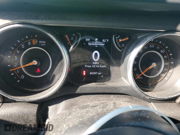 2019 Jeep Wrangler Unlimited Sport с VIN 1C4HJXDG3KW568971, выставлен на аукционе Copart как лот 61813995 с пробегом 80 397 миль миль и Списание • Salvage title. История ставок и продаж доступна на DreamBid. Изображение 9.