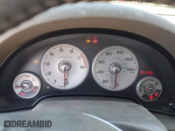 2002 Acura RSX Manual with VIN JH4DC53812C039395, listed as a Copart auction lot 75213704 with 151,150 mi miles and Salvage Title. Bid and sale history available at carsss.com. Image 9.