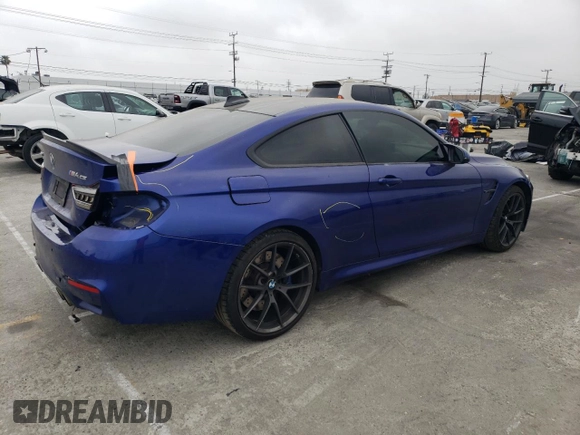 2019 BMW M4 CS with VIN WBS3S7C59KAC09429, listed as a Copart auction lot 54519804 with 0 mi miles and Salvage Title. Bid and sale history available at carsss.com. Image 3.