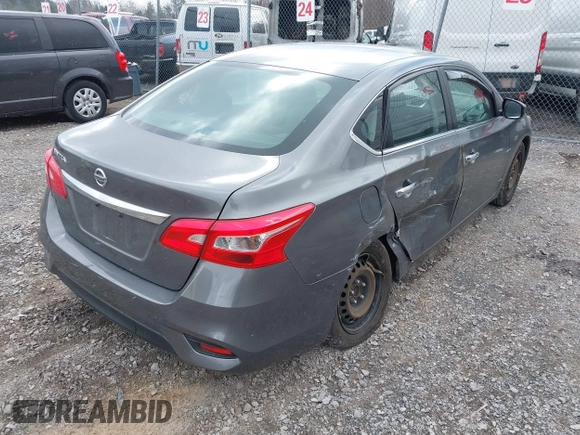 2018 Nissan Sentra SV with VIN 3N1AB7AP6JY307850, listed as a IAAI auction lot 41879061 with 180,890 mi miles and . Bid and sale history available at DreamBid. Image 4.