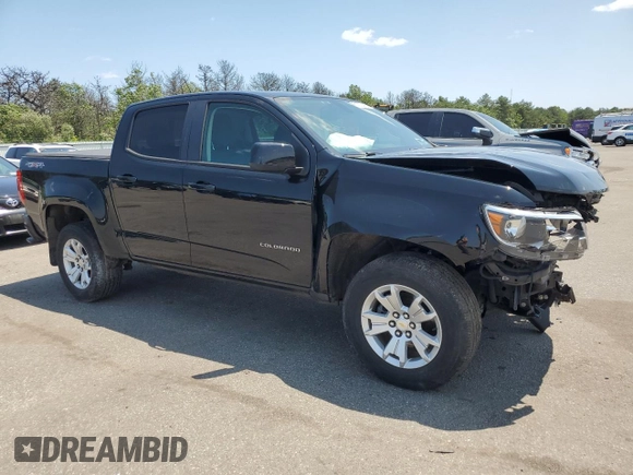 2021 Chevrolet Colorado 4WD LT with VIN 1GCGTCEN8M1138297, listed as a Copart auction lot 61762405 with 51,644 mi miles and Salvage title. Bid and sale history available at DreamBid. Image 4.