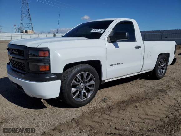 2015 Chevrolet Silverado 1500 Work Truck with VIN 1GCNCPEC1FZ292576, listed as a Copart auction lot 45356185 with 225,002 mi miles and Salvage Title. Bid and sale history available at carsss.com. Image 1.