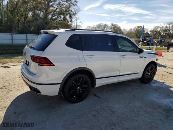 2022 Volkswagen Tiguan SE R-Line Black with VIN 3VVCB7AX1NM007587, listed as a Copart auction lot 46596905 with 52,879 mi miles and Salvage Title. Bid and sale history available at carsss.com. Image 3.