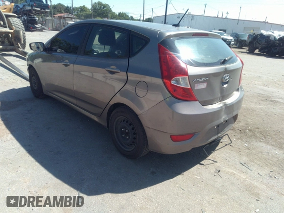 2014 Hyundai Accent GS with VIN KMHCT5AE6EU157393, listed as a IAAI auction lot 42188160 with 221,375 mi miles and . Bid and sale history available at DreamBid. Image 3.