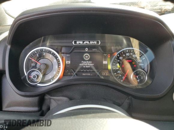 2020 Ram 1500 Big Horn with VIN 1C6RREBT8LN253003, listed as a Copart auction lot 88509565 with 67,153 mi miles and Salvage title. Bid and sale history available at DreamBid. Image 9.