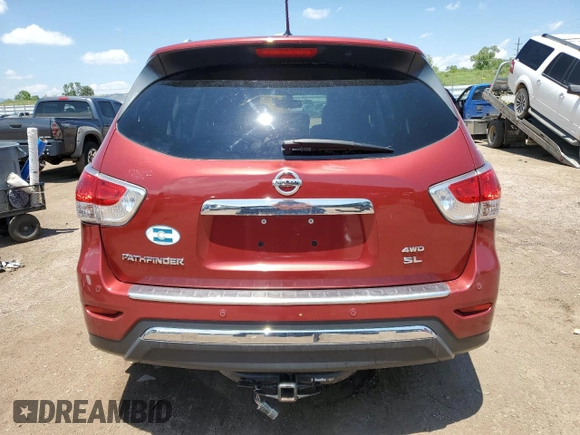 2015 Nissan Pathfinder SL z VIN 5N1AR2MM7FC635254, wystawiony jako Copart lot #60130825 z przebiegiem 122 376 mil mil oraz Czysty tytuł • Clean title. Historia ofert i sprzedaży dostępna na DreamBid. Obrazek 6.
