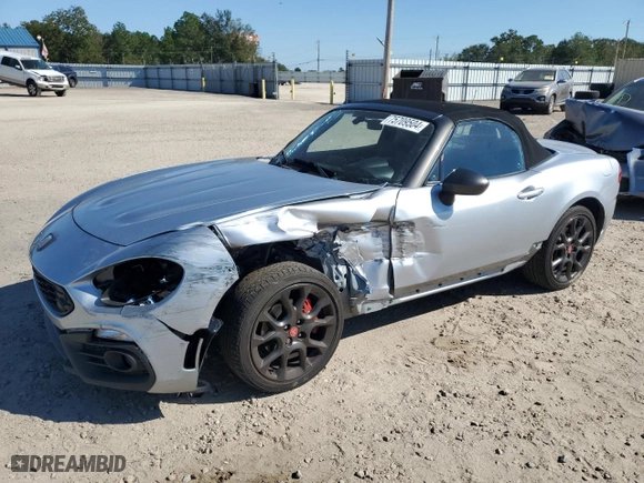 2020 FIAT 124 Spider Abarth with VIN JC1NFAEK8L0145065, listed as a Copart auction lot 75709504 with 33,031 mi miles and Non Repairable. Bid and sale history available at carsss.com. Image 1.