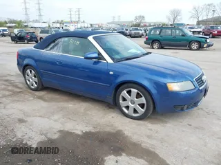 2006 Audi A4 1.8T with VIN WAUAC48H96K002045, listed as a IAAI auction lot 42128208 with 158,716 mi miles. Bid and sale history available at carsss.com. Image 1.