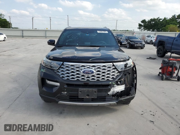 2020 Ford Explorer Platinum with VIN 1FM5K8HC1LGA26482, listed as a Copart auction lot 53667005 with 32,030 mi miles and Salvage title. Bid and sale history available at DreamBid. Image 5.