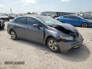 2015 Honda Civic LX with VIN 2HGFB2F54FH547491, listed as a Copart auction lot 57785885 with 161,682 mi miles and Salvage title. Bid and sale history available at DreamBid. Image 4.