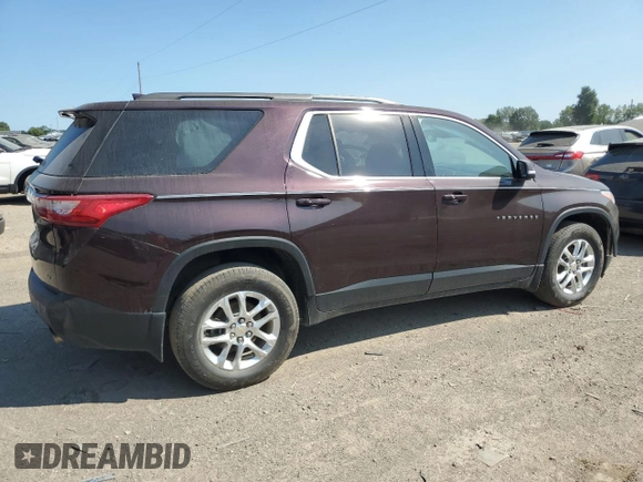 2019 Chevrolet Traverse LT Cloth with VIN 1GNERGKW9KJ218237, listed as a Copart auction lot 69588844 with 57,307 mi miles and Salvage Title. Bid and sale history available at carsss.com. Image 3.