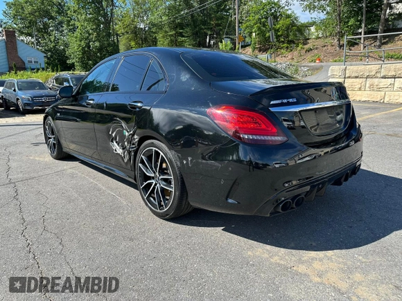 2019 Mercedes-Benz C 43 AMG with VIN 55SWF6EB7KU288950, listed as a Copart auction lot 62078175 with 107,060 mi miles and Clean title. Bid and sale history available at DreamBid. Image 2.