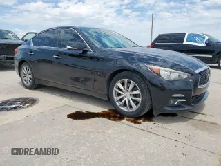 2016 Infiniti Q50 Premium with VIN JN1EV7AP1GM304441, listed as a Copart auction lot 58444905 with 98,371 mi miles and Salvage title. Bid and sale history available at DreamBid. Image 4.