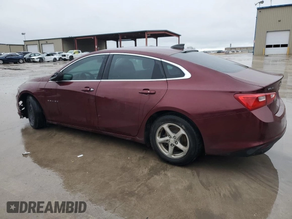2016 Chevrolet Malibu LS with VIN 1G1ZB5ST9GF207041, listed as a Copart auction lot 52031895 with 144,555 mi miles and Clean Title. Bid and sale history available at DreamBid. Image 2.