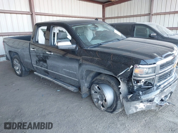 2014 Chevrolet Silverado 1500 LTZ with VIN 1GCVKSEC9EZ165028, listed as a IAAI auction lot 41444111 with 121,929 mi miles and . Bid and sale history available at DreamBid. Image 1.