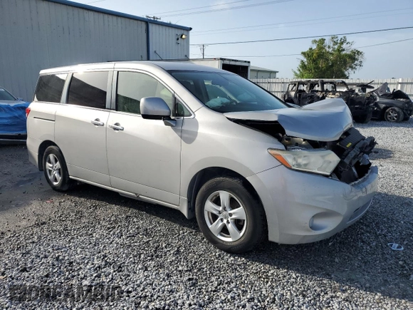 2013 Nissan Quest SV with VIN JN8AE2KP3D9061764, listed as a Copart auction lot 60849965 with Not provided miles and Salvage title. Bid and sale history available at DreamBid. Image 4.