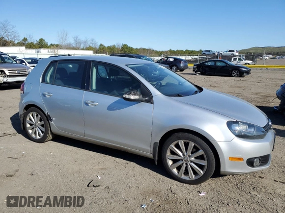 2012 Volkswagen Golf TDI with VIN WVWDM7AJ4CW278732, listed as a Copart auction lot 53687045 with 144,975 mi miles and Clean title. Bid and sale history available at DreamBid. Image 4.