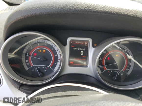 2015 Dodge Journey SXT with VIN 3C4PDCCG4FT697505, listed as a Copart auction lot 64888554 with 191,653 mi miles and Salvage title. Bid and sale history available at DreamBid. Image 9.