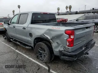 2024 Chevrolet Silverado 1500 Custom Trail Boss with VIN 3GCPDCEK4RG251868, listed as a Copart auction lot 43393145 with 7,472 mi miles and Salvage Title. Bid and sale history available at carsss.com. Image 2.