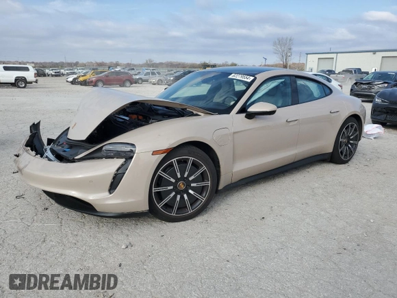 2022 Porsche Taycan z VIN WP0AA2Y10NSA13050, wystawiony jako Copart lot #82279554 z przebiegiem Nie podano mil oraz Szkoda całkowita • Salvage title. Historia ofert i sprzedaży dostępna na DreamBid. Obrazek 1.