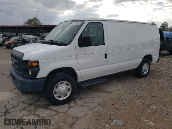 2014 Ford Econoline Cargo Commercial with VIN 1FTNE2EL6EDA20906, listed as a Copart auction lot 42814765 with 168,108 mi miles and Clean title. Bid and sale history available at DreamBid. Image 1.