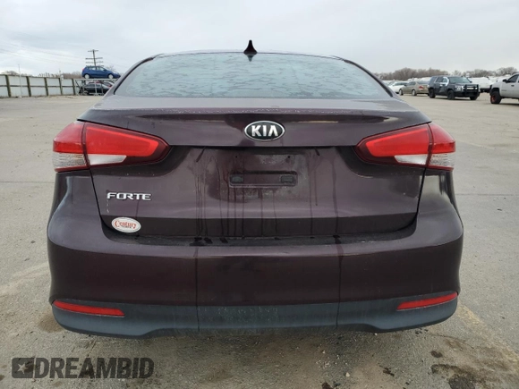 2017 Kia Forte LX with VIN 3KPFK4A72HE042924, listed as a Copart auction lot 49030225 with 64,299 mi miles and Salvage Title. Bid and sale history available at carsss.com. Image 6.